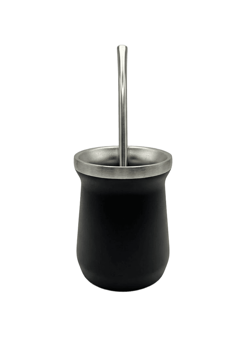 Mate de acero con bombilla 230 ml